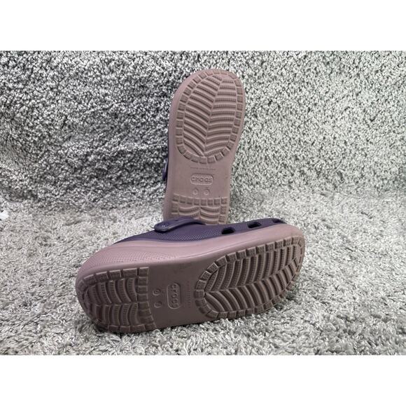 Crocs Classic Crush Womens Size 7 Shoes Purple Chunky Platform Clogs Sandals - Picture 12 of 12